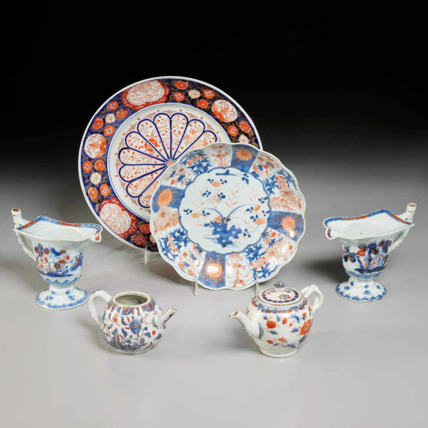 Appraisal: GROUP CHINESE JAPANESE IMARI EX ELINOR GORDON th th c