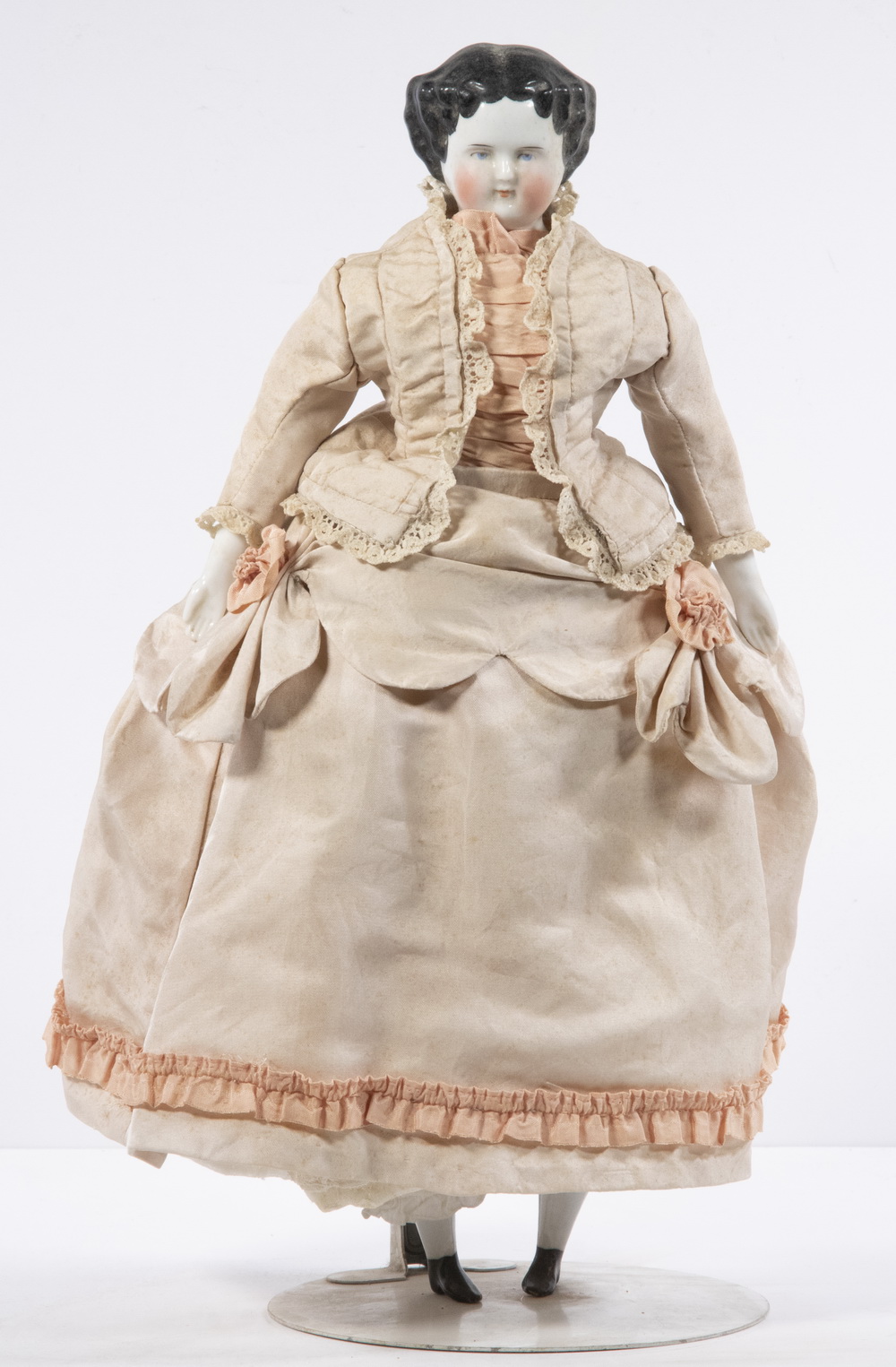 Appraisal: JENNY LIND CHINA HEAD DOLL Late th c Jenny Lind