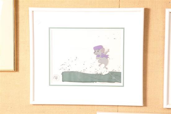 Appraisal: THREE ANIMATION CELLS The Rescuers w The Black Cauldron h