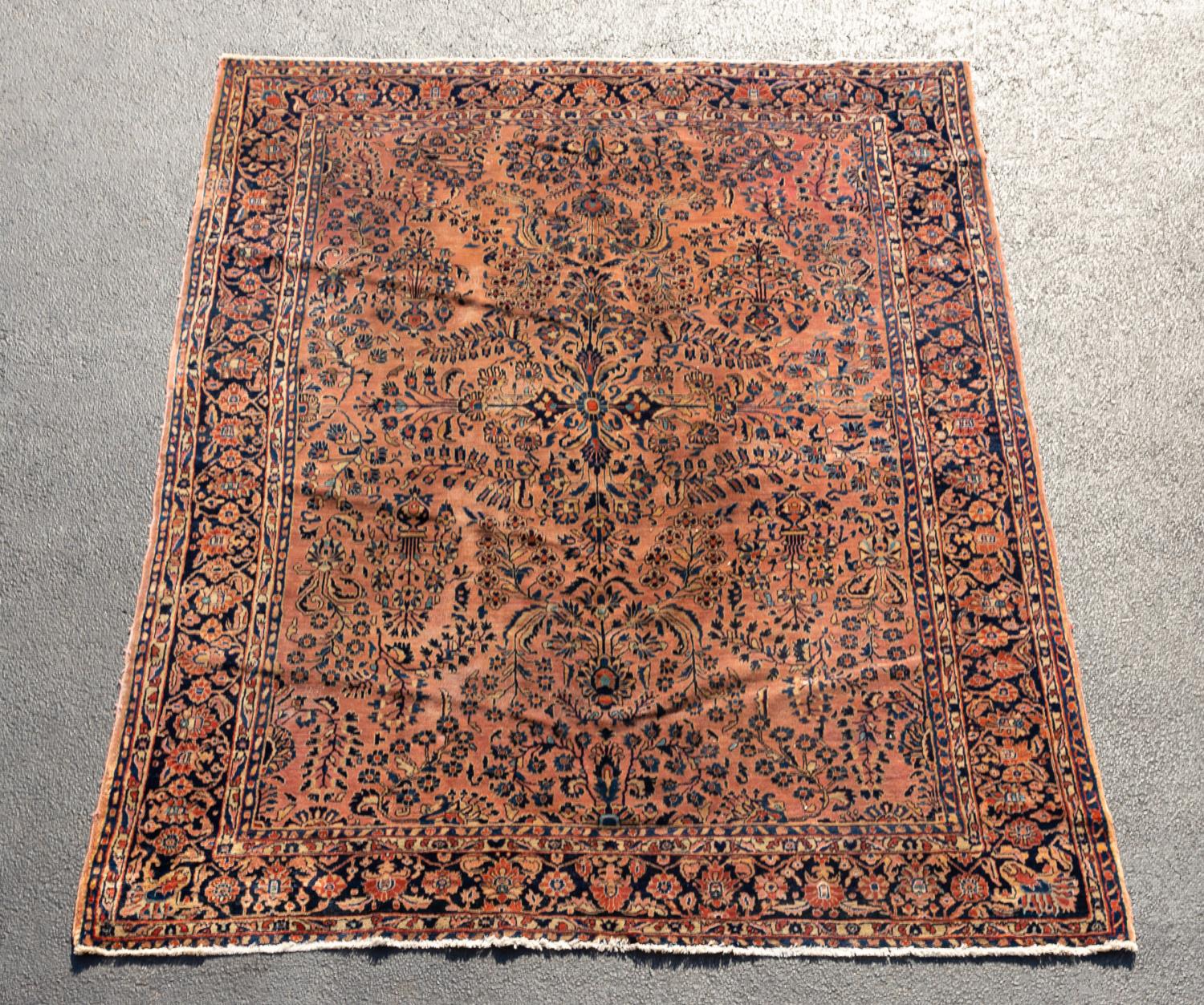 Appraisal: HAND KNOTTED WOOL PERSIAN SAROUK X Hand knotted Persian Sarouk