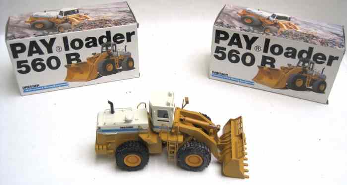 Appraisal: TWO CONRAD DIECAST SCALE MODELS OF DRESSER B PAY LOADER