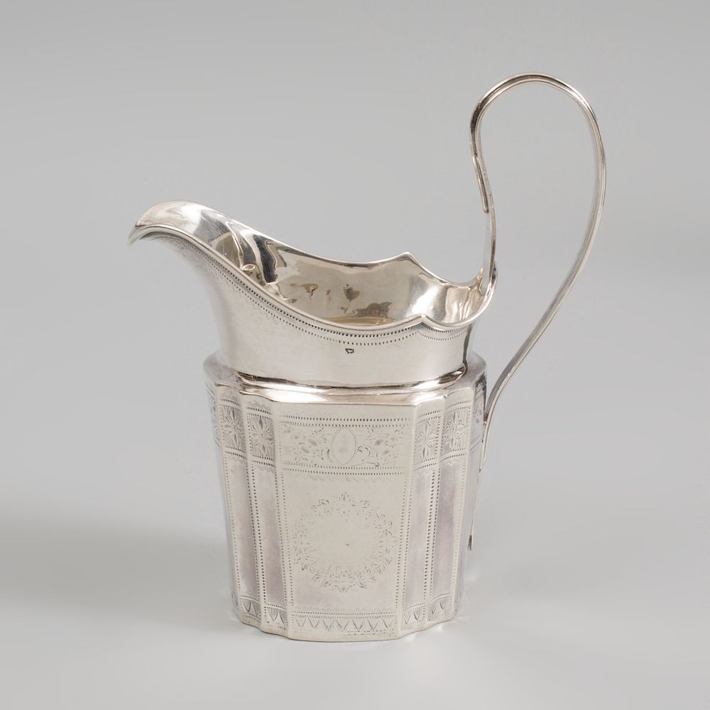 Appraisal: Irish George III Silver Cream Jug Marked Dublin maker's mark