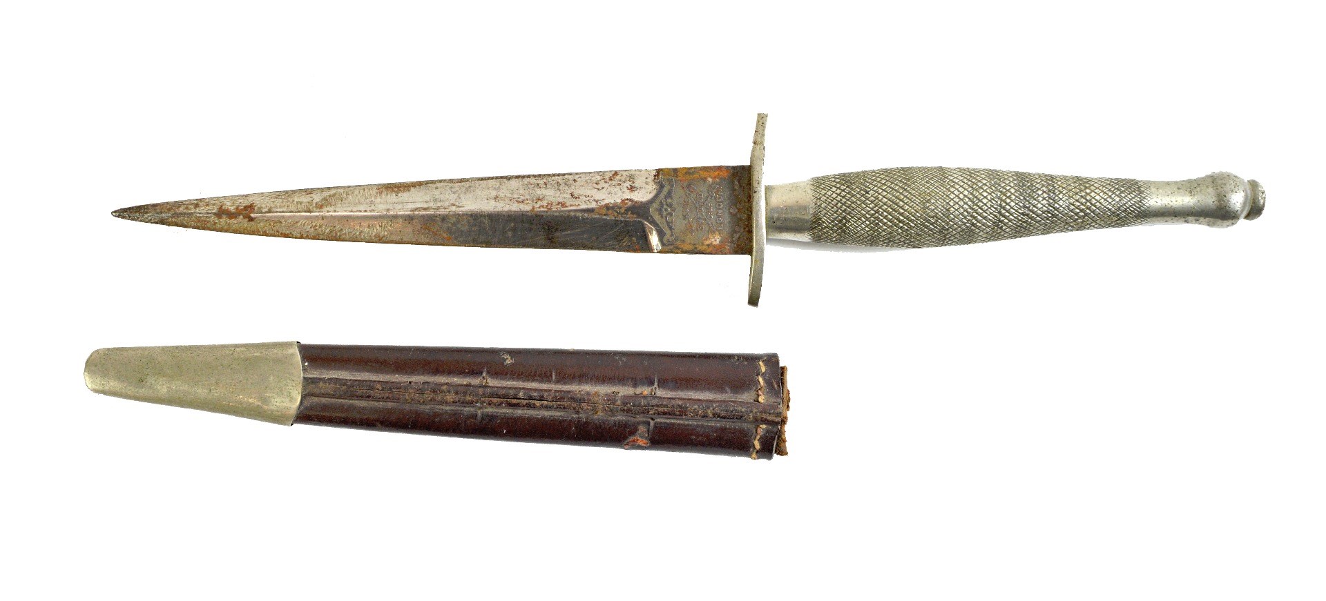 Appraisal: A Fairburn Sykes fighting knife circa with a double edged