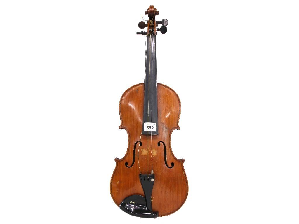 Appraisal: Early th century German violin cm