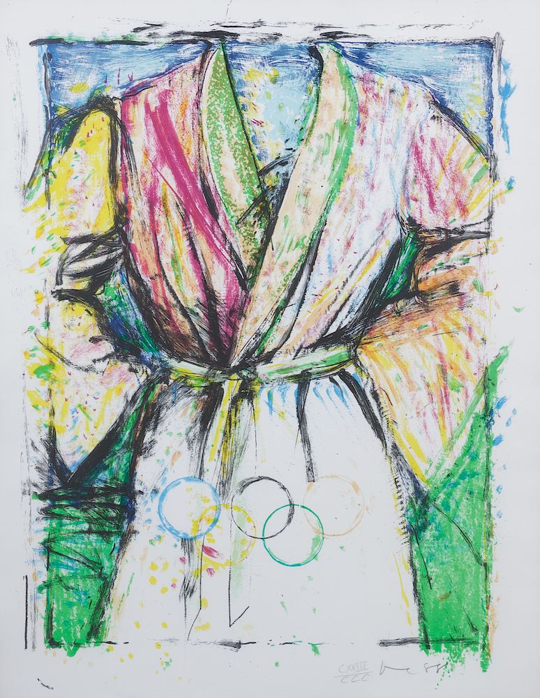 Appraisal: Jim Dine American b Olympic Robe Jim Dine American b