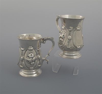 Appraisal: A marked pair of baluster mugs one by Richard Bayley