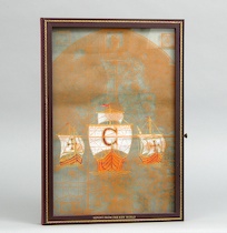 Appraisal: Report from the New World Christopher Columbus with Etching Triptych