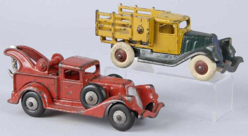 Appraisal: Lot of Cast Iron Truck Toys Description American Includes one