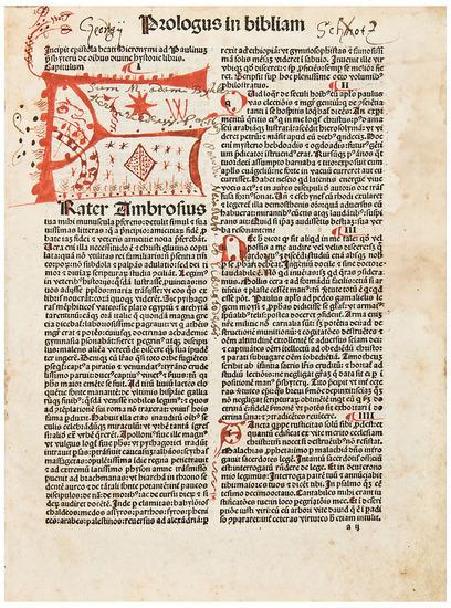 Appraisal: BIBLE Bible in Latin Venice Johannes Herbort de Seligenstadt April