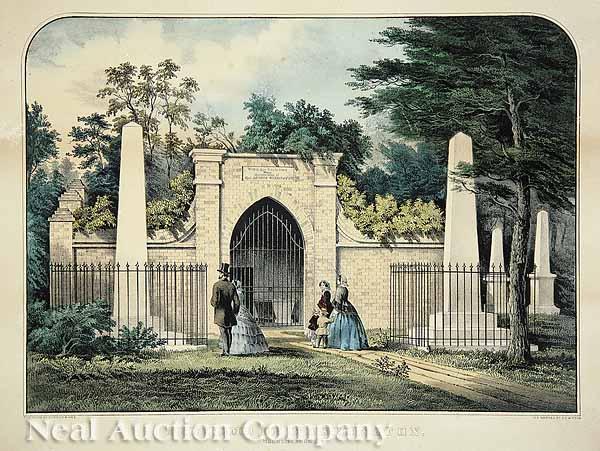 Appraisal: Currier and Ives Publishers The Tomb of Washington Mount Vernon