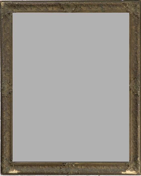 Appraisal: Louis XV-Style Giltwood Mirror x in Provenance from an estate