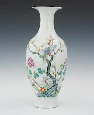 Appraisal: A Chinese Famille Painted Vase Republic Period Porcelain vase with