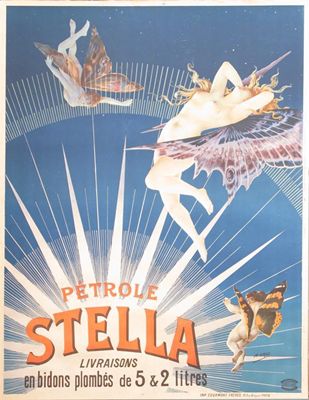 Appraisal: Petrole Stella' a lithograph by Henri Boulanger Gray published by