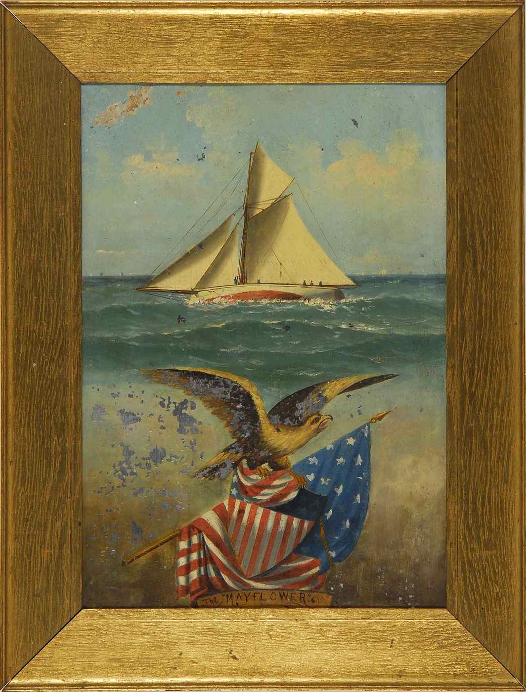 Appraisal: WILLIAM HENRY COFFINAmerican - The Mayflower'' depicting an eagle perched