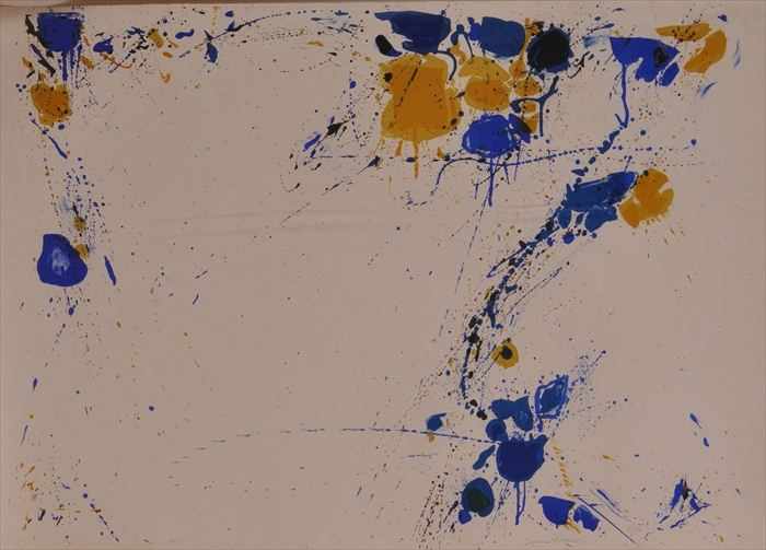 Appraisal: SAM FRANCIS - FOOTPRINT Lithograph in colors x in sheet