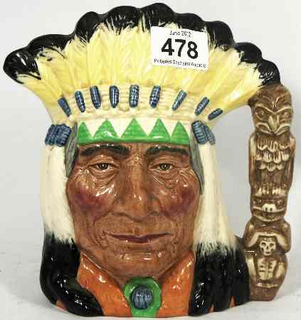 Appraisal: Royal Doulton Large Character Jug North American Indian Variation Two