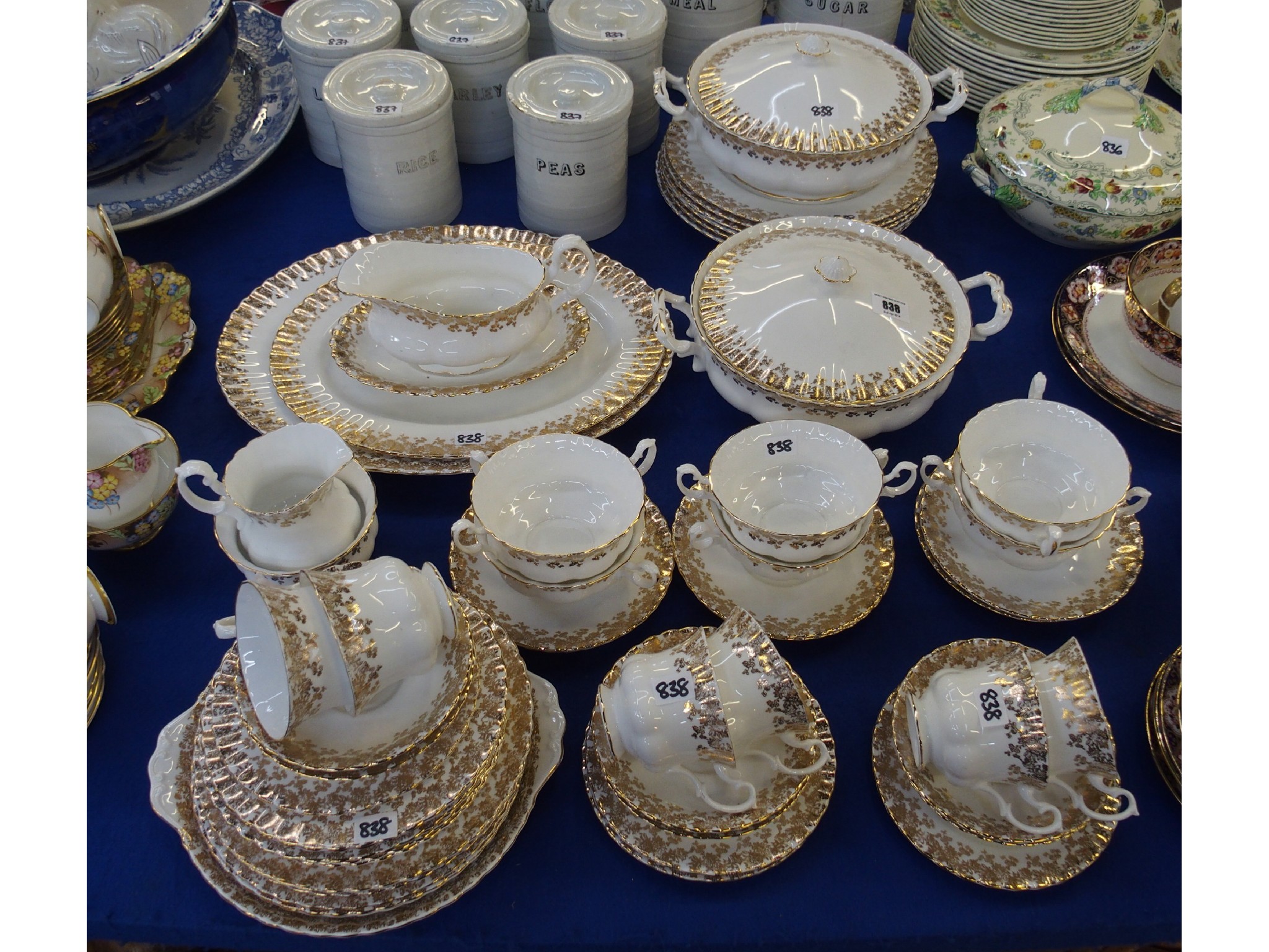 Appraisal: A Richmond Bone China gilt decorated tea and dinner service