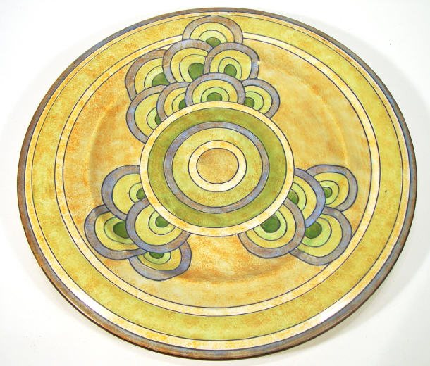 Appraisal: Burleighware wall hanging plate with hand painted and tubelined circular