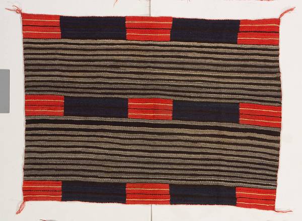 Appraisal: A Navajo transitional woman's chief's blanket Woven in a second