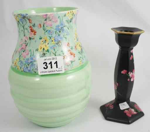 Appraisal: A Shelley Melody Vase height cm and a Early Carltonware