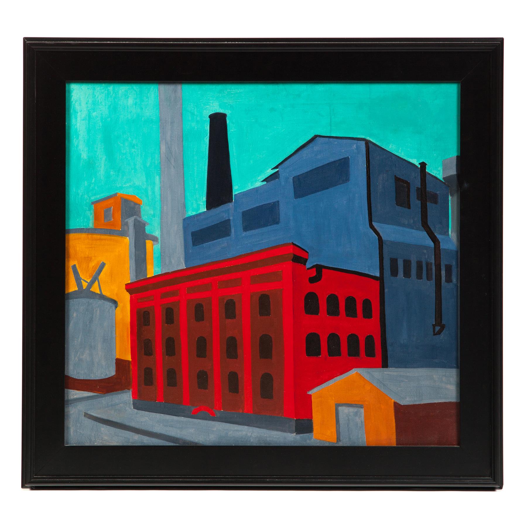 Appraisal: PAINTING OF INDUSTRIAL BUILDINGS AMERICAN SCHOOL ND HALF- TH CENTURY