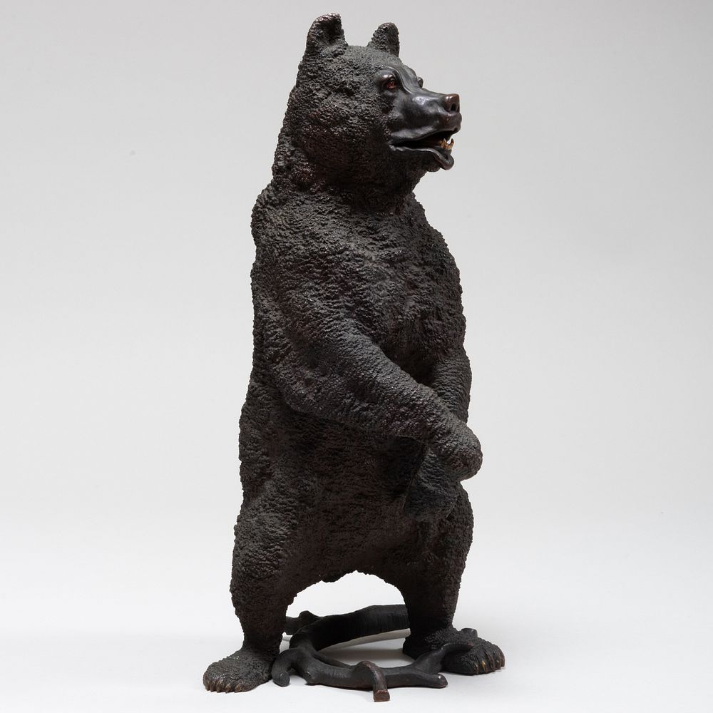 Appraisal: Austrian Bronze Model of a Standing Bear x x in