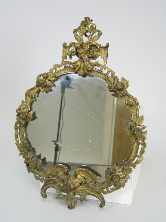 Appraisal: A th Century ormolu framed Mirror with ho ho bird