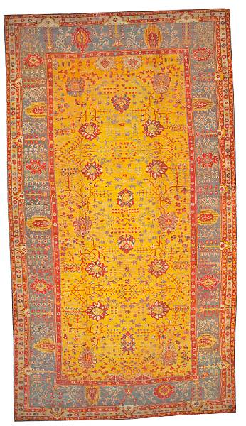 Appraisal: An Oushak carpet West Anatolia late th century size approximately