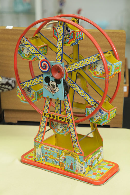 Appraisal: MICKEY MOUSE FERRIS WHEEL Tin lithographed ferris wheel produced by