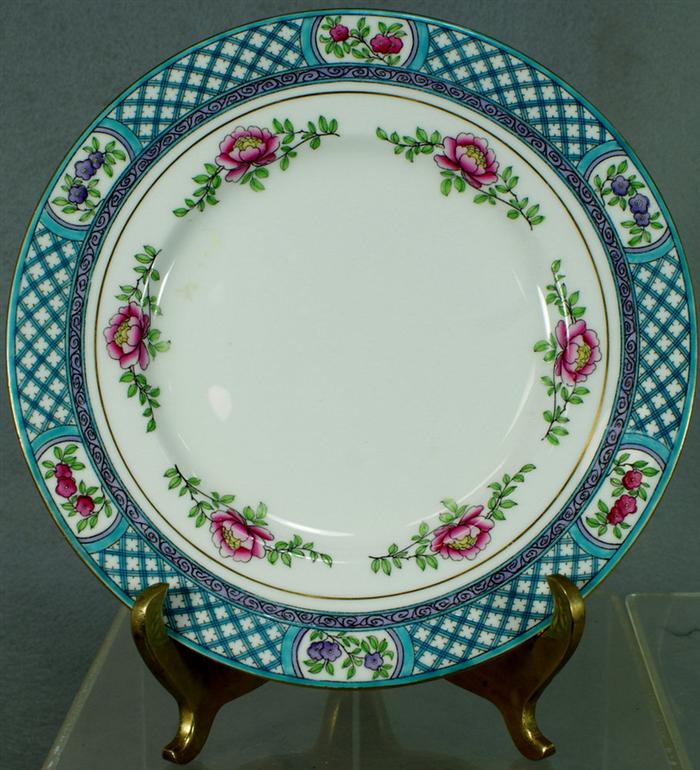 Appraisal: Minton pattern H luncheon plates for B B B d