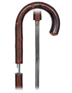 Appraisal: Wild Cherry Sword Cane -Ca -Entirely fashioned of a well-dressed