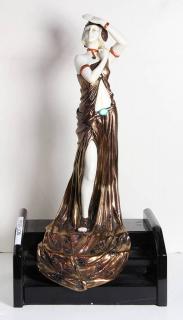 Appraisal: Bronze after Demetre Chiparus After Demetre Chiparus - Woman on