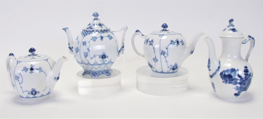 Appraisal: Group of Royal Copenhagen Blue and White Porcelain four total