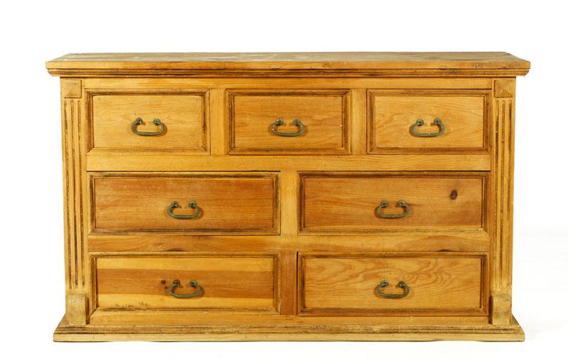 Appraisal: - Drawer Pine Chest Seven drawer chest pine h x