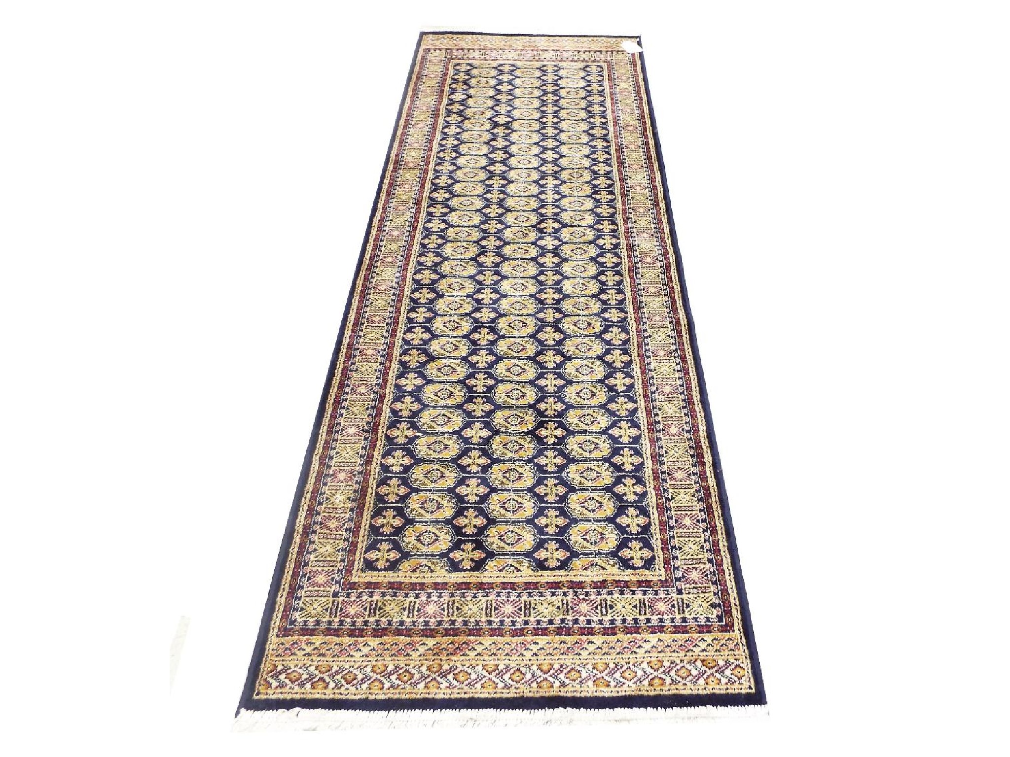 Appraisal: Bokhara blue ground runner x