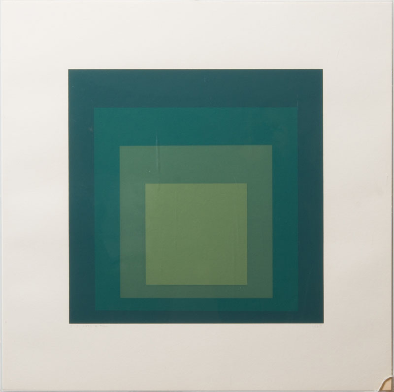 Appraisal: JOSEF ALBERS - I-S LXXIA AND I-S LXXIB Two screenprints