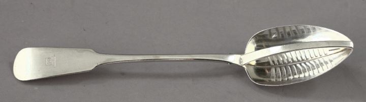 Appraisal: Good Irish-Georgian Sterling Silver Runcible Spoon in Fiddle pattern Dublin