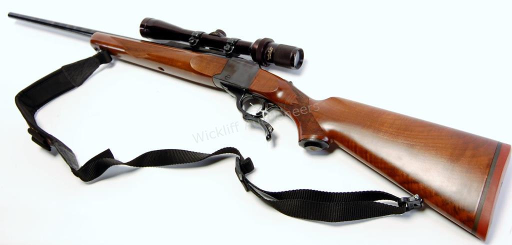 Appraisal: Ruger No Single Shot Rifle-Blued barrel Chambered in win mag