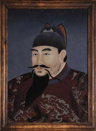 Appraisal: CHINESE EXPORT PORTRAIT OF A GENTLEMAN Gouache x in