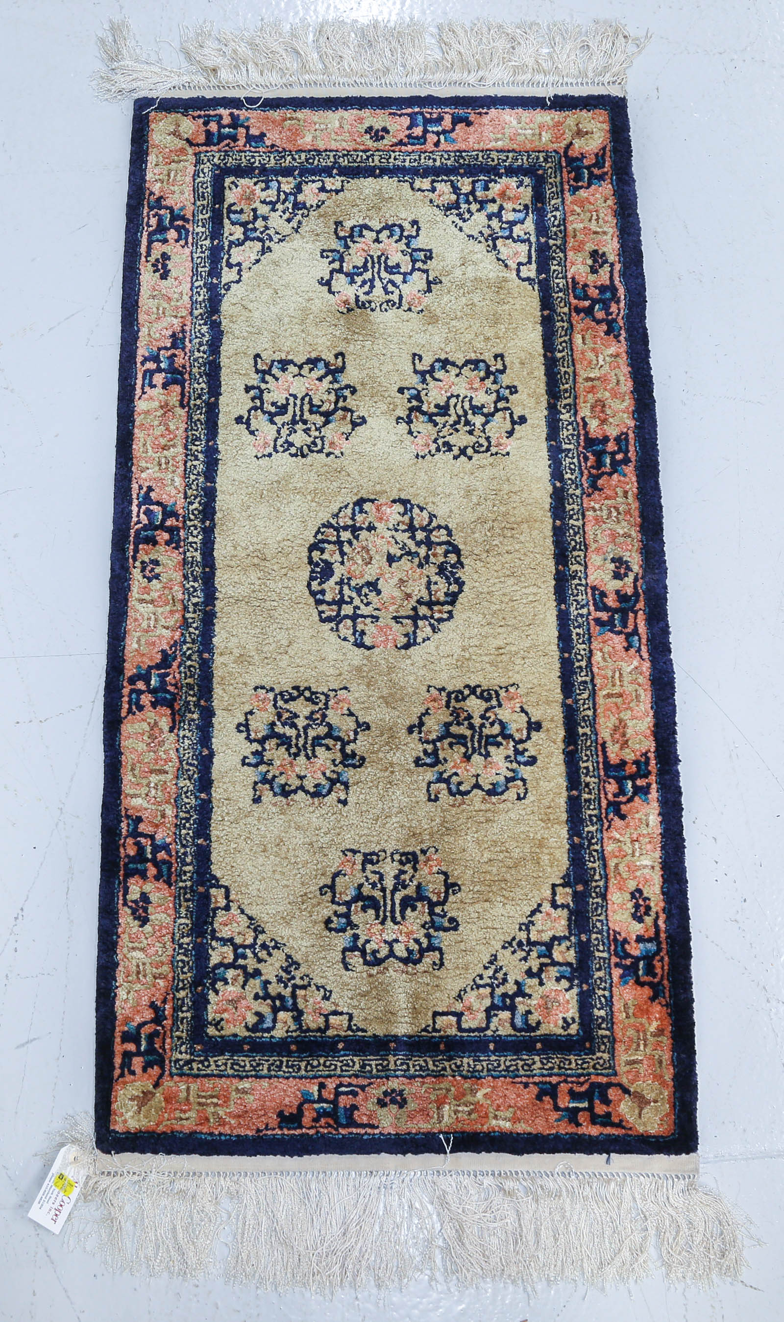 Appraisal: ART SILK RUG CHINA X Fourth quarter- th century hand-knotted