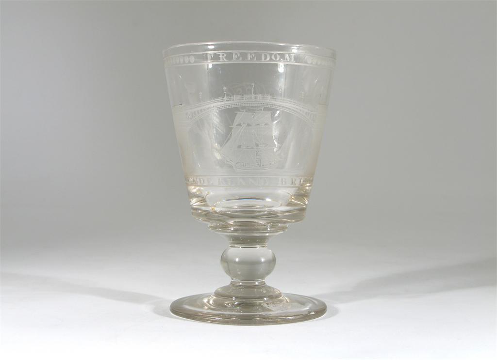 Appraisal: A glass rummer