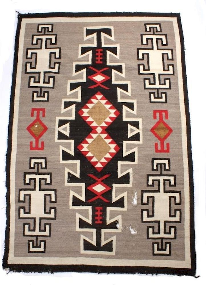 Appraisal: Navajo Klagetoh Hand Woven Wool Rug c The lot features