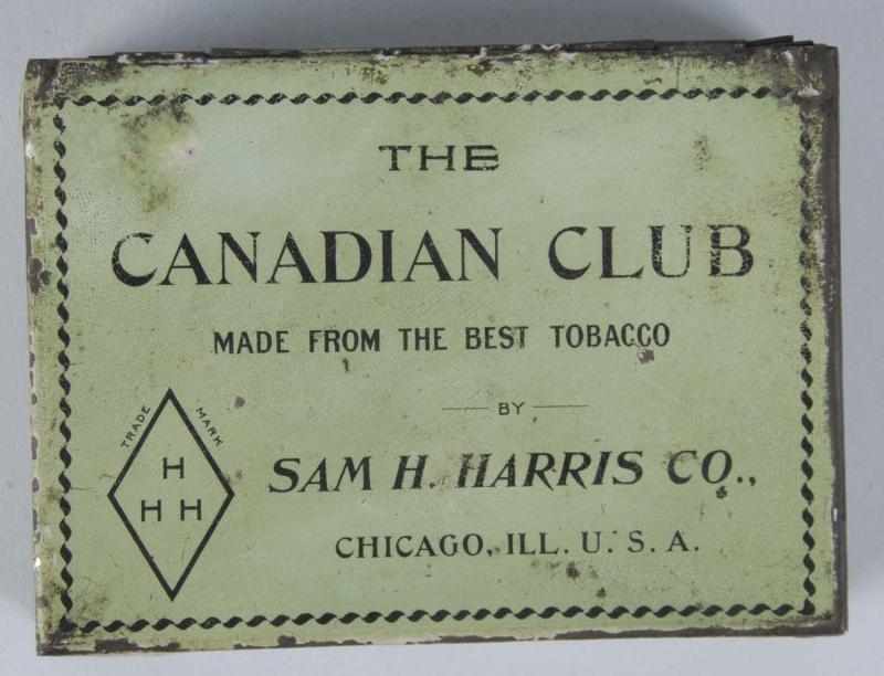 Appraisal: Canadian Club Square Corner Tobacco Tin Condition Very Good -