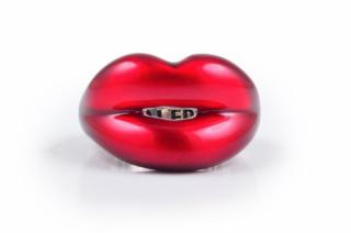 Appraisal: A Red Enamel Lip Ring by Solange Azagury Designed as