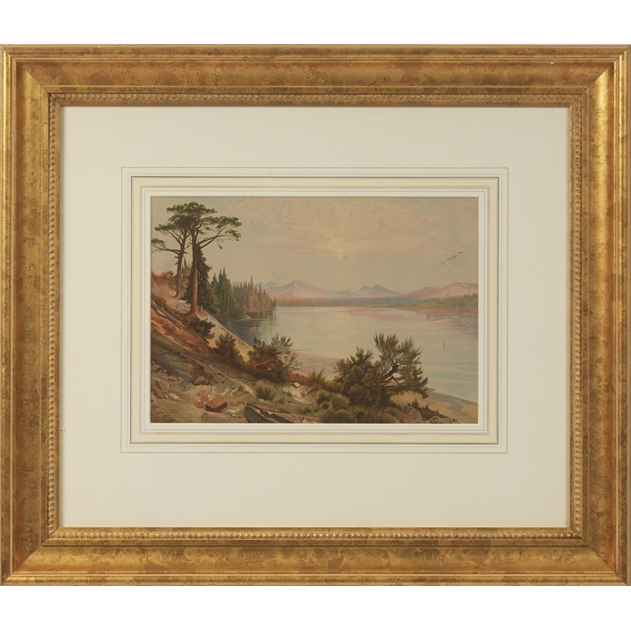 Appraisal: Thomas Moran North of Yellowstone River chromolithograph