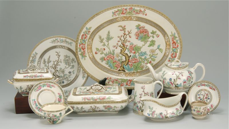 Appraisal: ASSEMBLED SET OF INDIA TREE CHINA English Late th Early