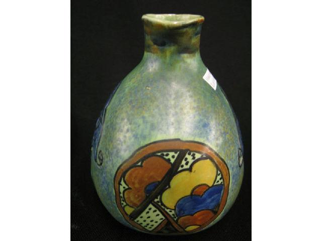 Appraisal: English Art Pottery Vase jug form Persian style decoration tall