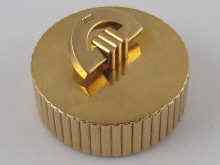 Appraisal: A carat gold pill box by Cartier hallmarked London maker's