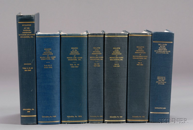 Appraisal: Seven Bound Volumes Bulletin of the NAWCC - National Association