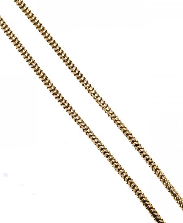 Appraisal: A GOLD BRAZILIAN CHAIN cm l early th c g